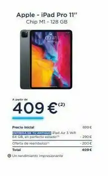 Apple Apple - ipad pro 11" oferta