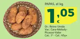HiperDino Papas oferta