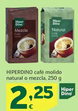 HiperDino HIPERDINO café molido natural o mezcla oferta