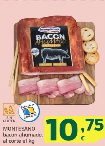 HiperDino MONTESANO bacon ahumado, oferta