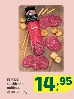 HiperDino ELPOZO salchichón nobleza oferta