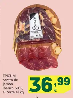 HiperDino ÉPICUM centro de jamón ibérico 50% oferta