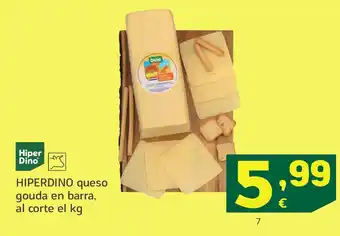 HiperDino HIPERDINO queso gouda en barra oferta