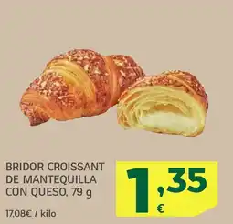 HiperDino Bridor croissant de mantequilla con queso oferta