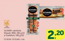 HiperDino SCHARA salchicha Klassik 1955 o Frankfurt, oferta