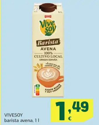 HiperDino VIVESOY barista avena oferta