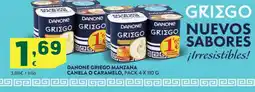 HiperDino DANONE Griego manzana canela o caramelo oferta