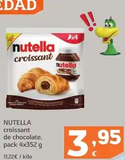 HiperDino NUTELLA croissant de chocolate, oferta