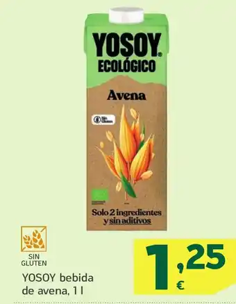 HiperDino YOSOY bebida de avena oferta