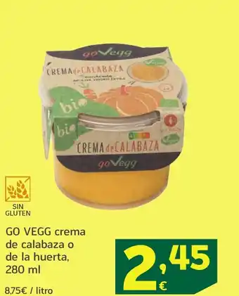 HiperDino GO VEGG crema de calabaza o de la huerta oferta