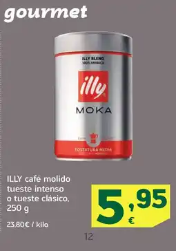 HiperDino ILLY café molido tueste intenso o tueste clásico oferta