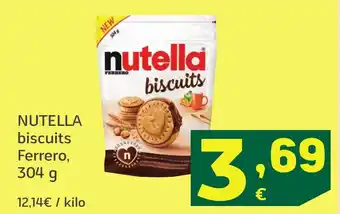 HiperDino NUTELLA biscuits Ferrero, oferta