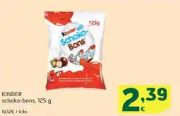 HiperDino KINDER schoko-bons oferta