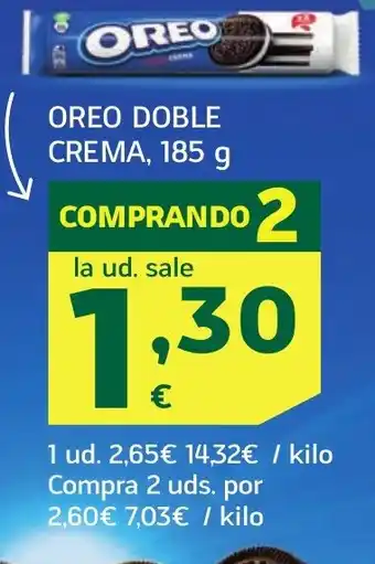 HiperDino OREO Doble crema oferta