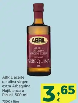 HiperDino ABRIL aceite de oliva virgen extra Arbequina Hojiblanca o Picual oferta