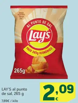 HiperDino LAY'S al punto de sal oferta