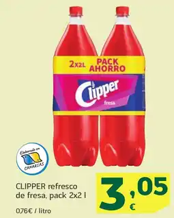 HiperDino CLIPPER refresco de fresa oferta