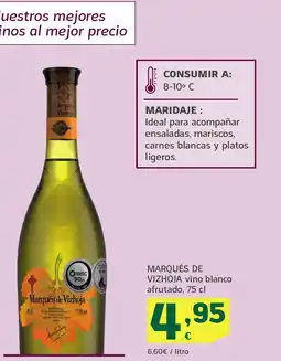 HiperDino MARQUÉS DE VIZHOJA vino blanco afrutado oferta