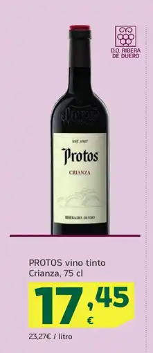 HiperDino PROTOS vino tinto Crianza oferta