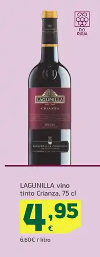 HiperDino LAGUNILLA vino tinto Crianza oferta