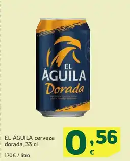 HiperDino EL ÁGUILA cerveza dorada oferta