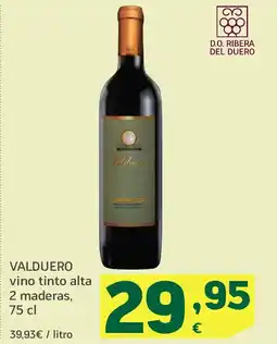 HiperDino VALDUERO vino tinto alta 2 maderas oferta