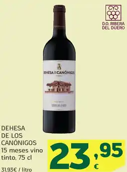 HiperDino DEHESA DE LOS CANÓNIGOS 15 meses vino tinto oferta