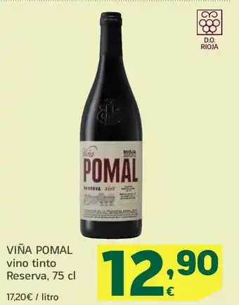 HiperDino VIÑA POMAL vino tinto Reserva oferta