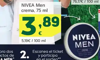 HiperDino NIVEA Men crema oferta