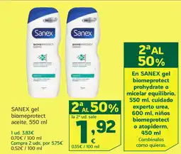 HiperDino SANEX gel biomeprotect aceite oferta