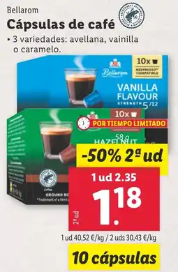 Lidl BELLAROM Cápsulas de café oferta