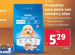 Lidl ORLANDO Croquetas para perro con salmón y atún oferta