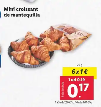 Lidl Mini croissant de mantequilla oferta