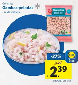 Lidl OCEAN SEA Gambas peladas oferta