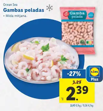 Lidl OCEAN SEA Gambas peladas oferta