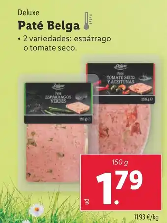 Lidl DELUXE Paté Belga oferta