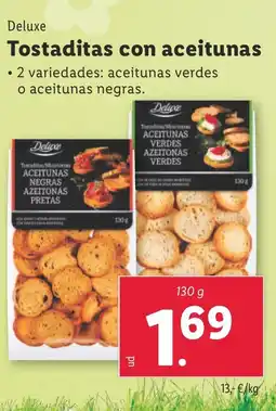 Lidl DELUXE Tostaditas con aceitunas oferta