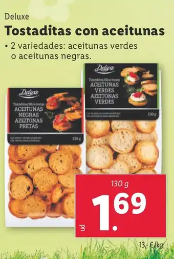 Lidl DELUXE Tostaditas con aceitunas oferta