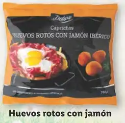 Lidl DELUXE Huevos rotos con jamón oferta