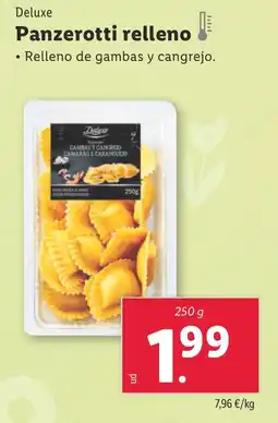 Lidl DELUXE Panzerotti relleno oferta