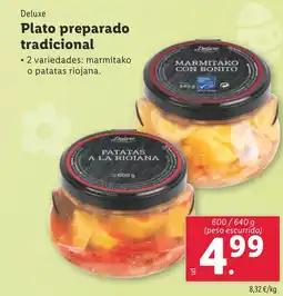 Lidl DELUXE Plato preparado tradicional oferta