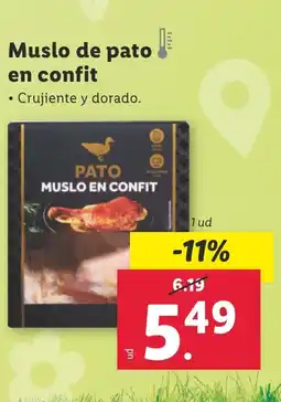 Lidl Muslo de pato en confit oferta