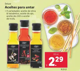 Lidl DELUXE Aceites para untar oferta