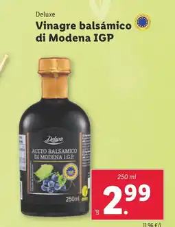 Lidl DELUXE Vinagre balsámico di Modena IGP oferta