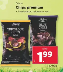 Lidl DELUXE Chips premium oferta