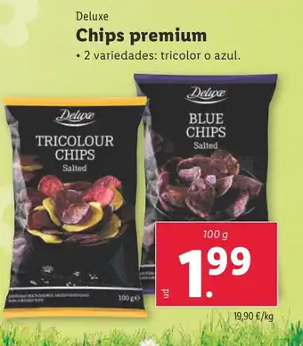 Lidl DELUXE Chips premium oferta