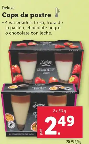 Lidl DELUXE Copa de postre oferta