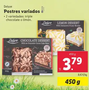 Lidl DELUXE Postres variados oferta