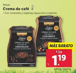 Lidl DELUXE Crema de café oferta