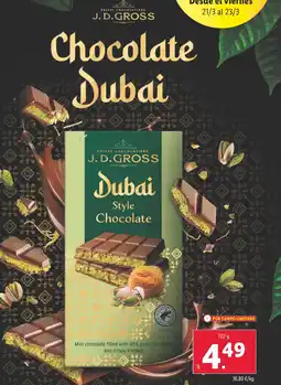 Lidl J. D.GROSS Chocolate Dubai oferta